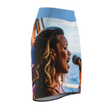 Singer Women's Pencil Skirt (AOP)