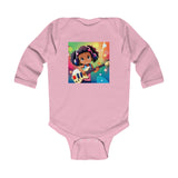 Baby Girl Guitar  Infant Long Sleeve Bodysuit