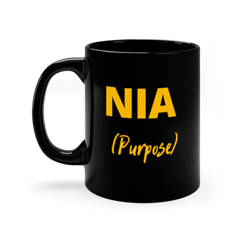 11oz Black "Nia" Kwanzaa Mug Day 5