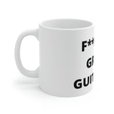 "F*cking Great Guitarist"  2 (censored) Ceramic Mug (11oz )