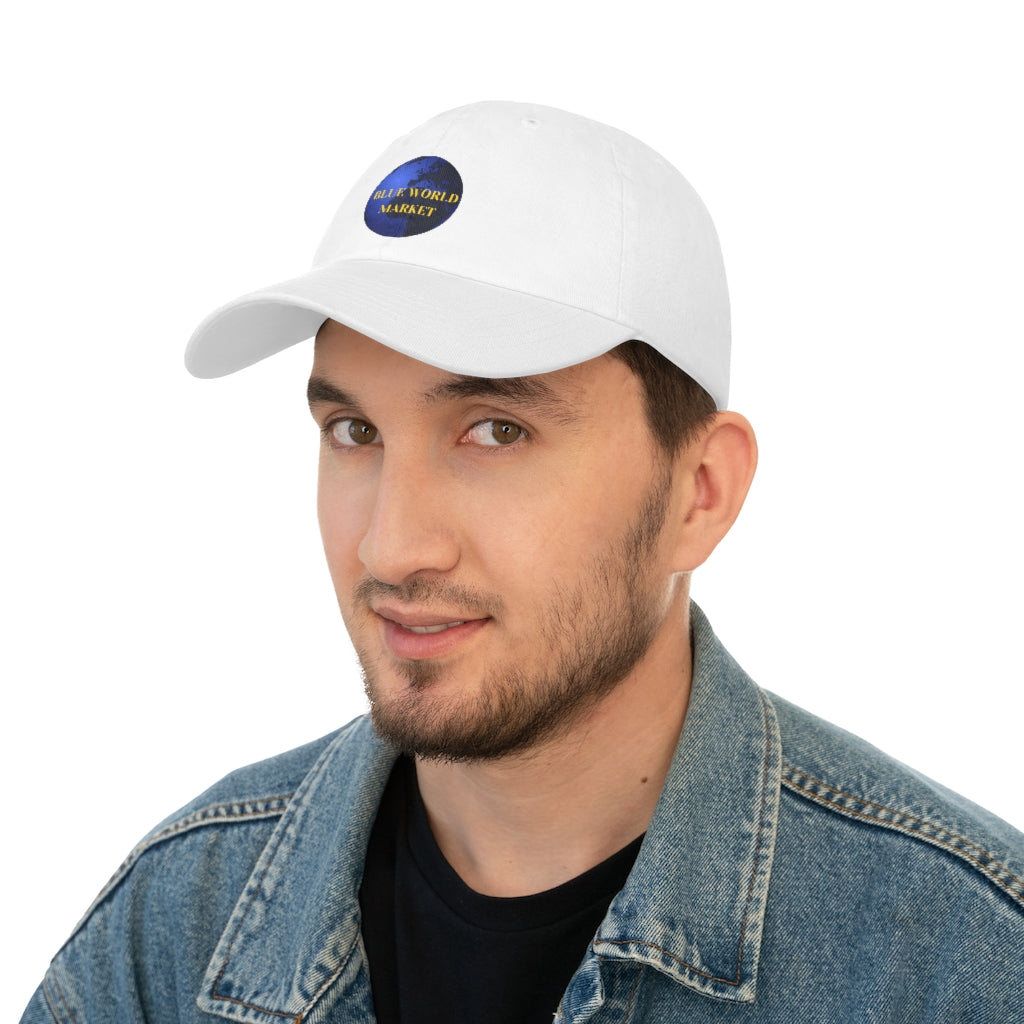 Low Profile Baseball Cap / Blue World Market Logo