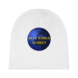 Baby Beanie w/ Blue World Market logo