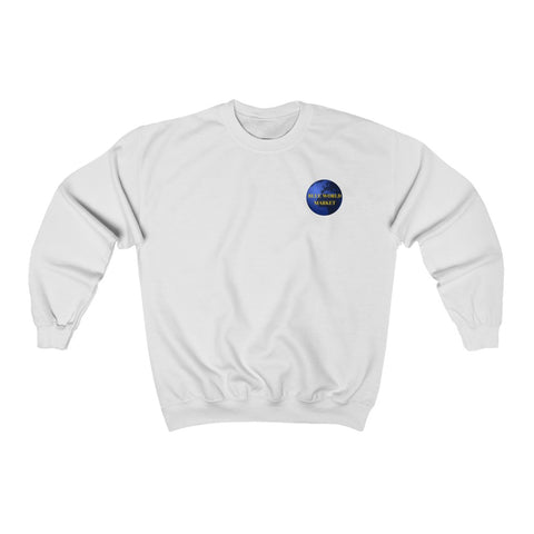 Unisex Heavy Blend™ Crewneck Sweatshirt / Blue World Market logo